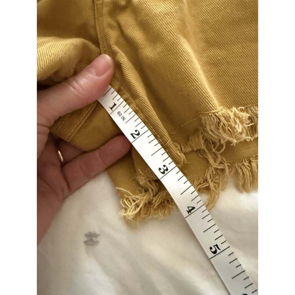 Vintage 1970’s Topps Hong Kong Size 34 Women's Cut Off Yellow Shorts 70s Surfer - Picture 6 of 6